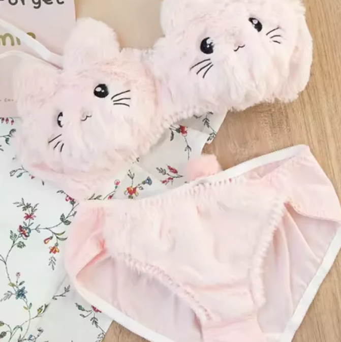 Cozy Bear Plush Lingerie Set