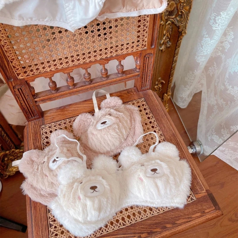 Cozy Bear Plush Lingerie Set