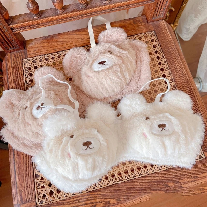 Cozy Bear Plush Lingerie Set