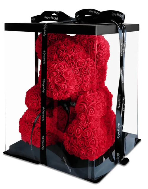 Infinity Heart Necklace & Luxury Rose Bear Gift Set ❤️